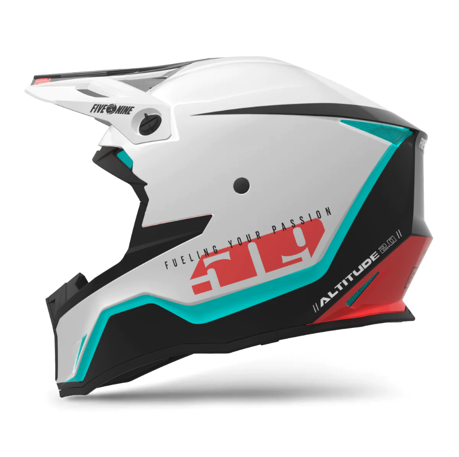 509 Altitude 2.0 Offroad Sci-Fi White Helmet - Speed Addicts
